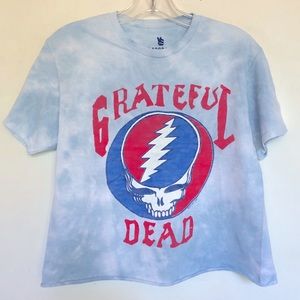 Grateful Dead Tie Dye Junk Food Crop Tee